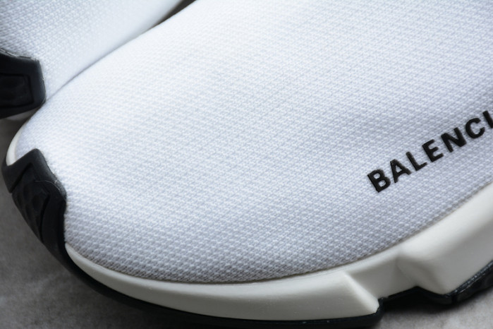 Ba*len*cia*ga speed trainer sneakers all white wt-9028