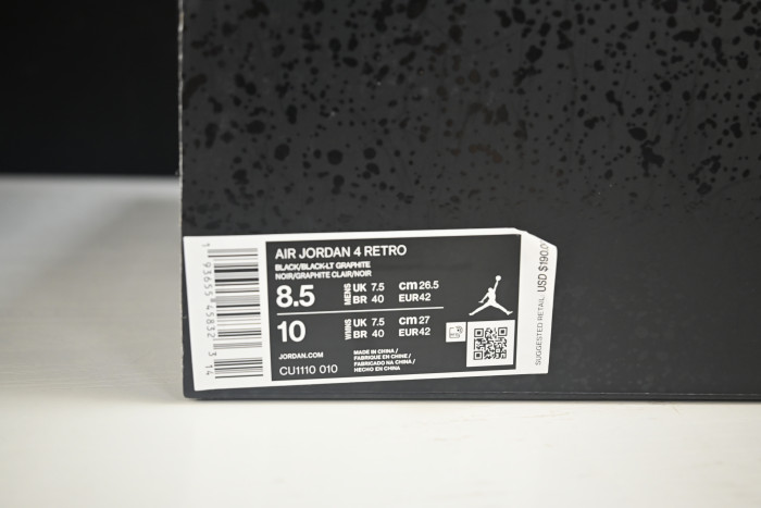air jordan 4 retro black cat cu1110-010