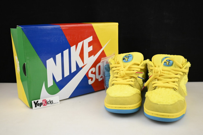 grateful dead x nike sb dunk low“ yellow bear” cj5378-700