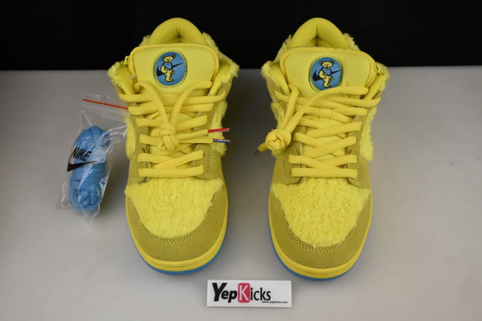 grateful dead x nike sb dunk low“ yellow bear” cj5378-700