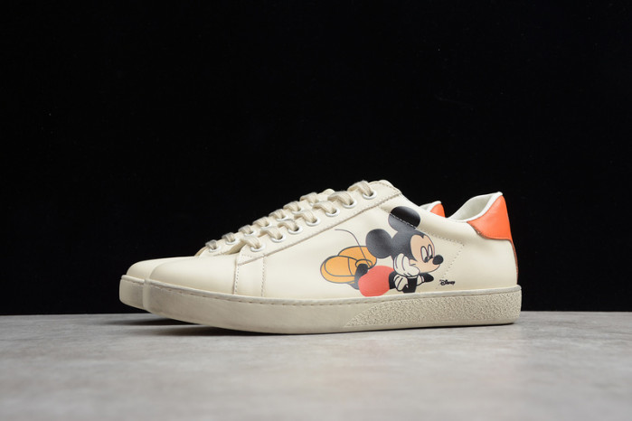 g*u*i low-top sneaker white with mickey e1246
