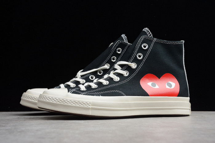 converse chuck taylor all-star 70s hi comme des garcons play black 150204c