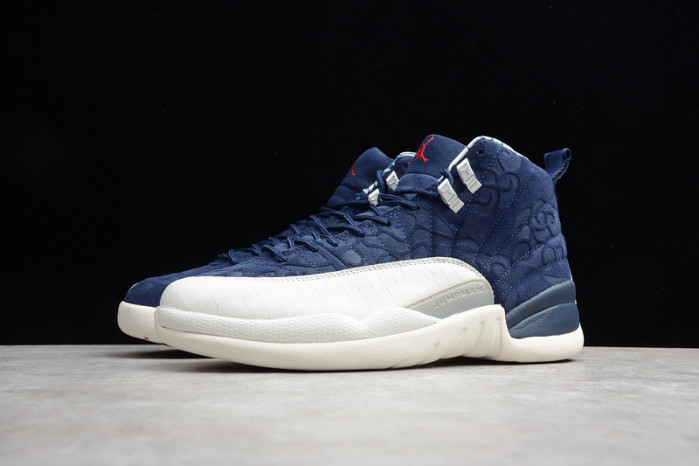 air jordan 12 retro international flight blue white bv8016-445