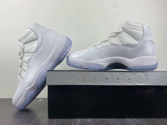 jordan 11 retro silver anniversary sneakers