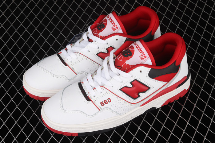 new balance 550 white red bb550se1