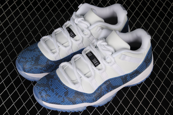 air jordan 11 low blue snakeskin cd6846-102
