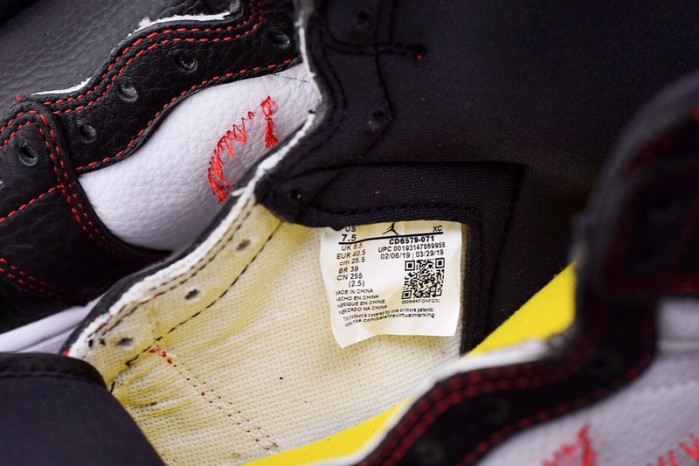 air jordan 1 retro high og defiant“tour yellow" cd6579-071