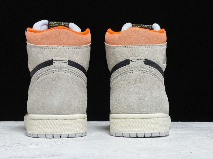 air jordan 1 grey black crimson 555088-018