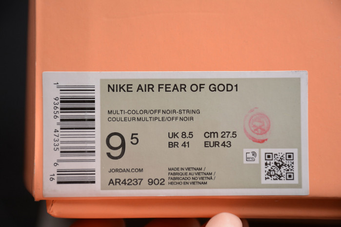 fog nike air fear of god 1 “string” ar4237-902