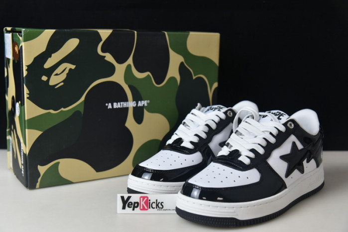 a bathing ape bape sta low black b027