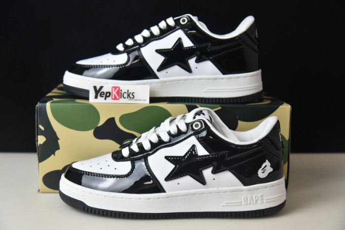 a bathing ape bape sta low black b027
