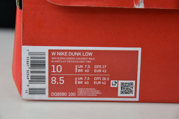 nike dunk low vintage green dq8580-100