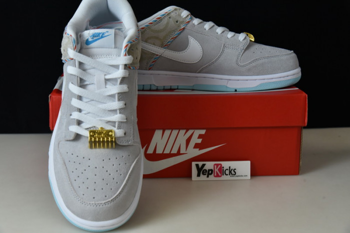 nike dunk low barber shop grey dh7614-500