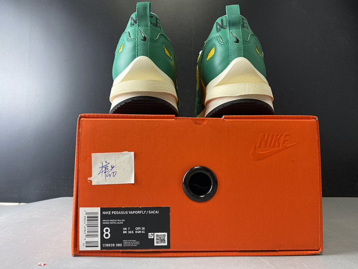 sacai x nike pegasua vaporfly yellow green ci9928 300