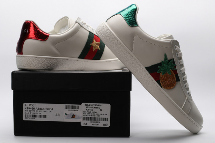 g*u*i ace embroidered low-top sneaker e2304