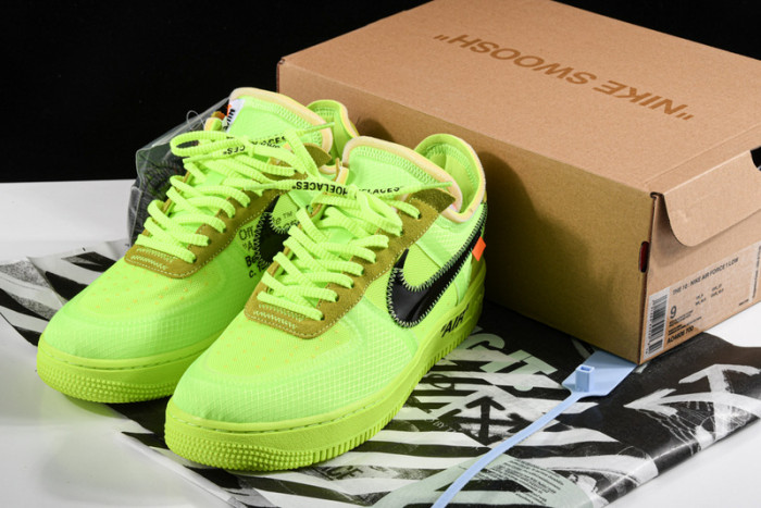 ow nike air force 1 low volt ao4606-700