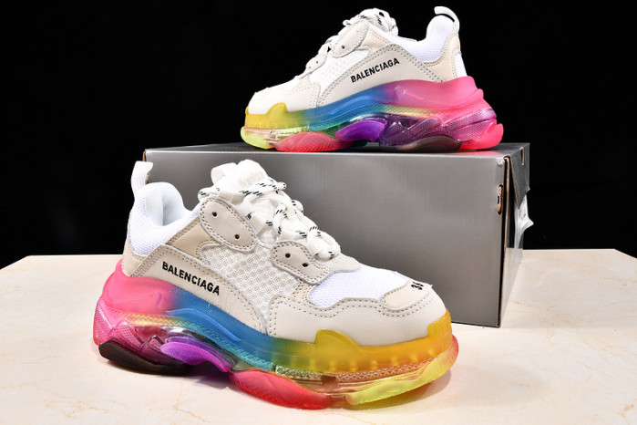 Ba*len*cia*ga triple s trainers clear sole trainer w09o5 8124