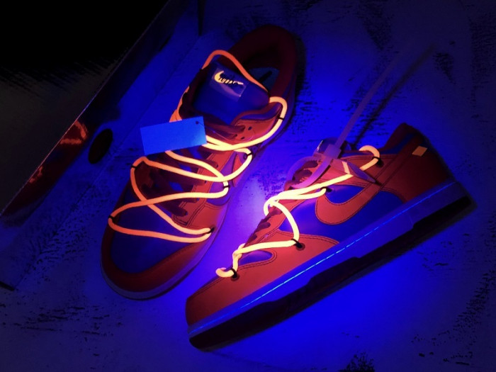 nike dunk low ow university red ct0856-600