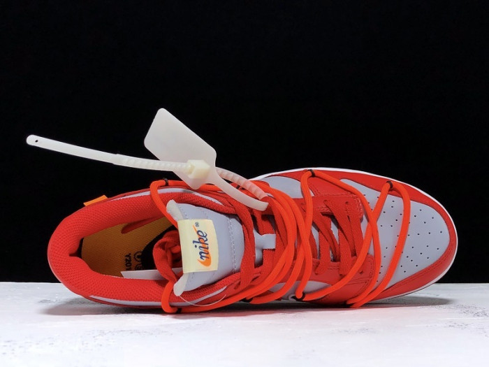 nike dunk low ow university red ct0856-600