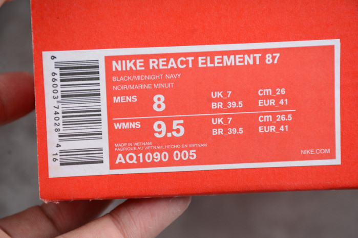 nike react element 87 black neptune green aq1090-005