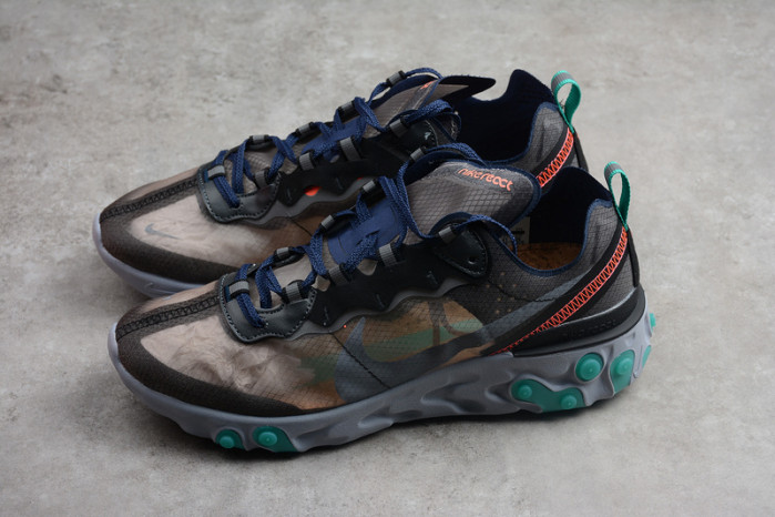 nike react element 87 black neptune green aq1090-005