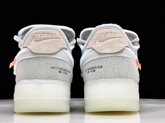 ow nike air force 1 low white ao4606 -100