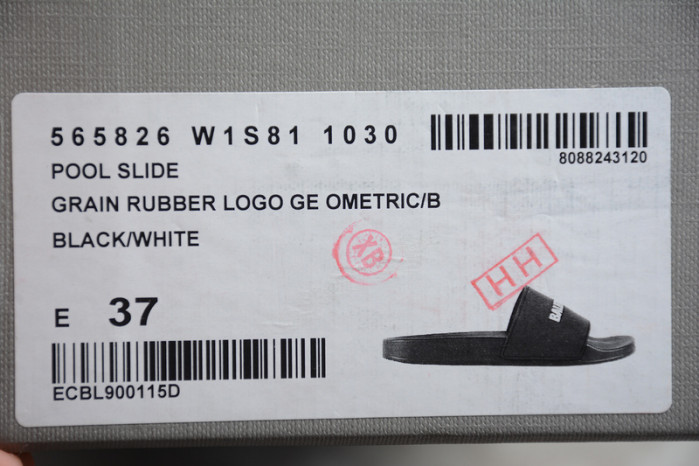 Ba*len*cia*ga slippers all black 506347- wal00 -9062