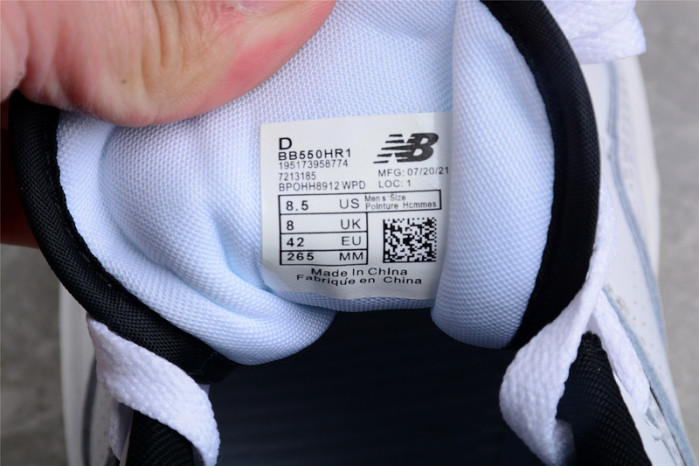 new balance 550 white black bb550ha1