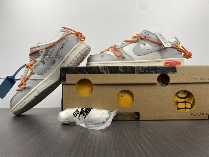 nike dunk low ow lot 44 dm1602-104