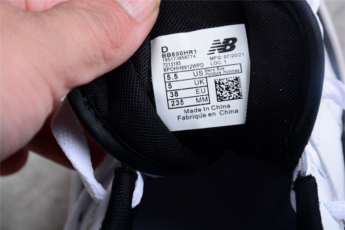 new balance 550 white red black bb550hr1