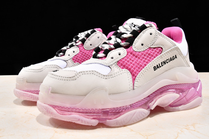Ba*len*cia*ga triple s trainers clear sole trainer pink w09o5 8127