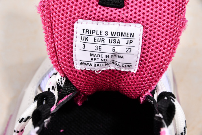 Ba*len*cia*ga triple s trainers clear sole trainer pink w09o5 8127