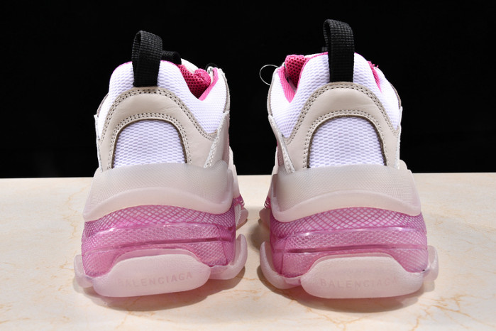 Ba*len*cia*ga triple s trainers clear sole trainer pink w09o5 8127