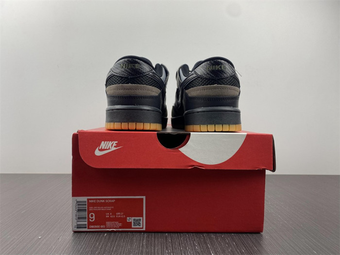 nike dunk low scrap black gum db0500-001