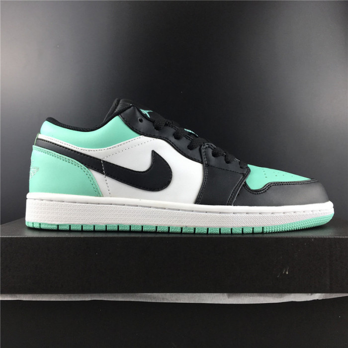 air jordan 1 low emerald toe 553558-117