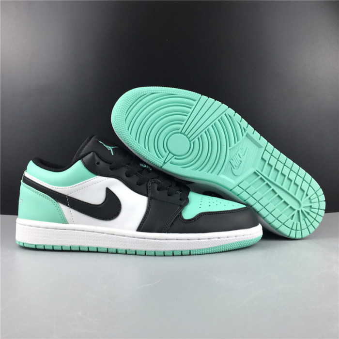 air jordan 1 low emerald toe 553558-117