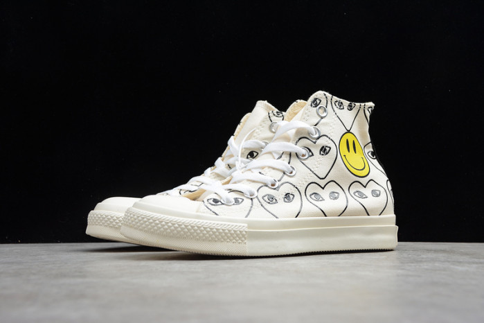converse cdg play x smiley x chuck taylor all-star high c0009